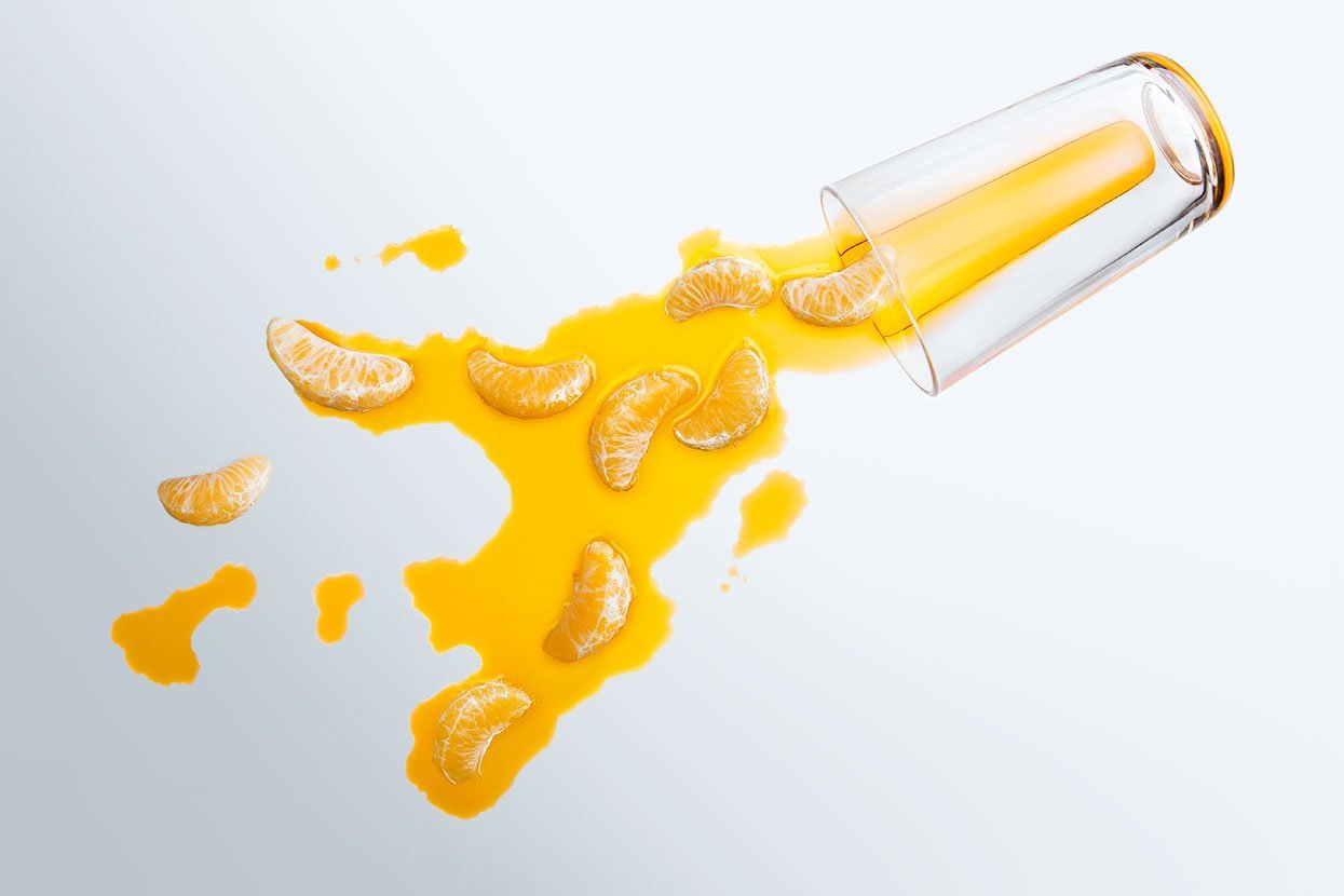 Mandarin spill. Product photography by NUMZ Graphics Mandarin spill. Product photography by NUMZ Graphics