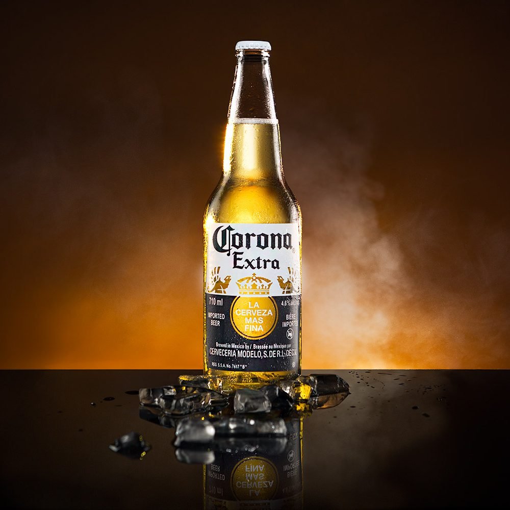 Corona beer. Product photography by NUMZ Graphics