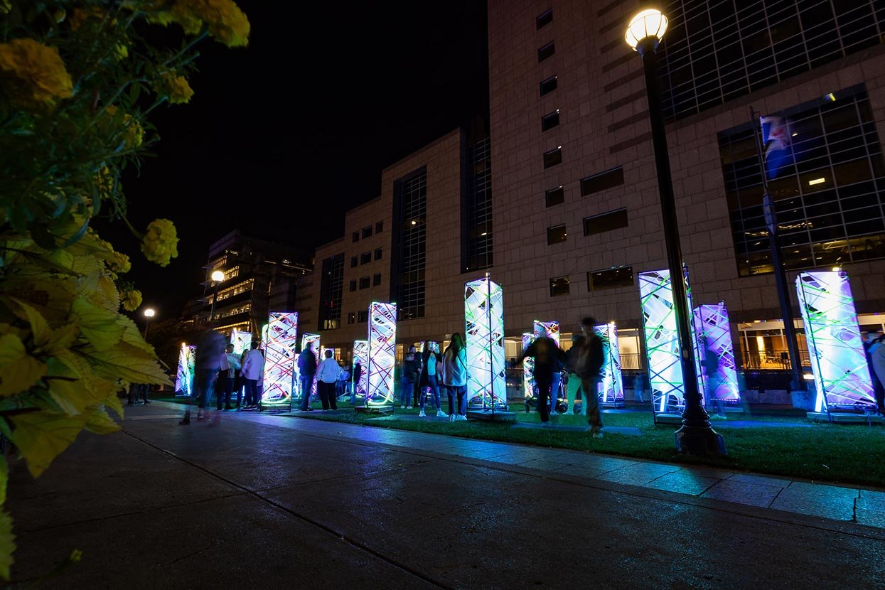 Global Vision, light installation for Nuit Blanche 2022 Global Vision, light installation for Nuit Blanche 2022