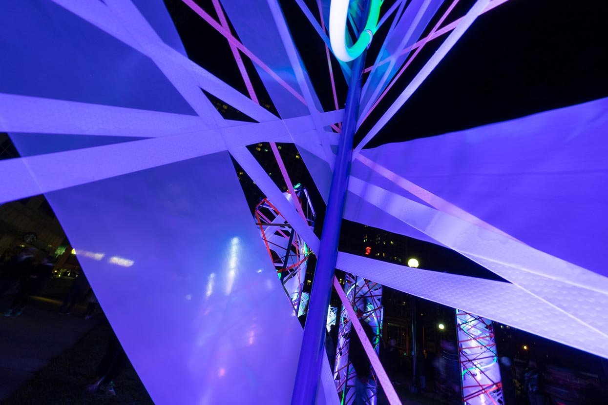 Global Vision, light installation for Nuit Blanche 2022 Global Vision, light installation for Nuit Blanche 2022