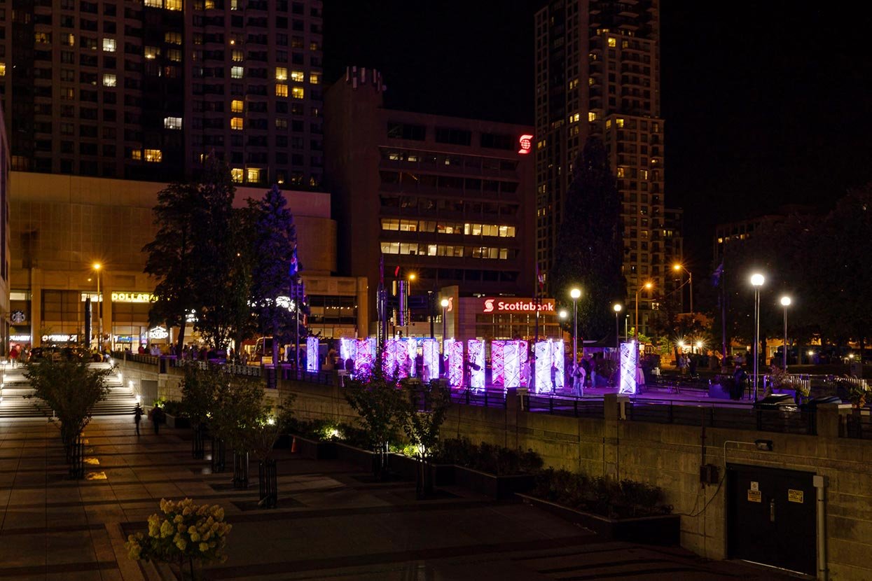 Global Vision, light installation for Nuit Blanche 2022 Global Vision, light installation for Nuit Blanche 2022