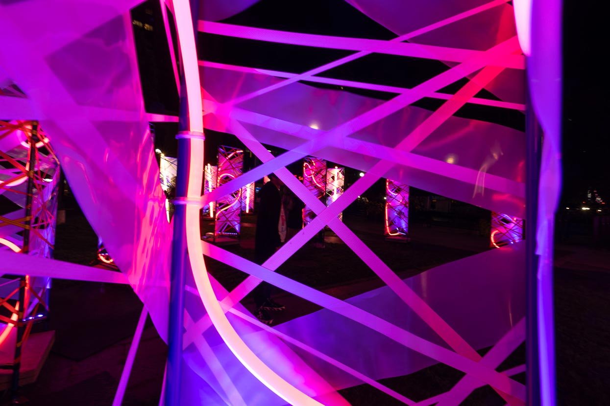 Global Vision, light installation for Nuit Blanche 2022 Global Vision, light installation for Nuit Blanche 2022